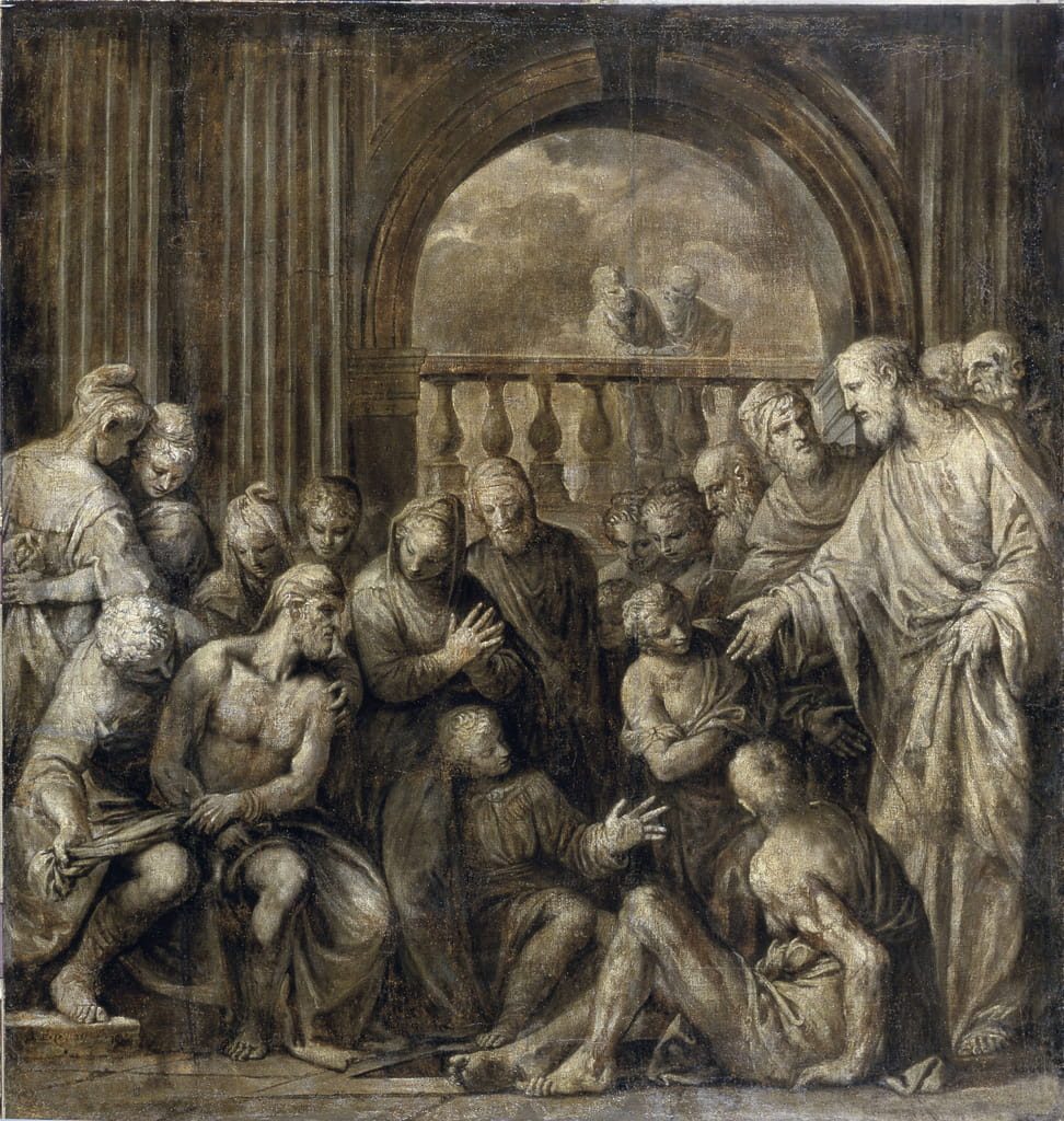 (1528-88)_Veronese_-_La_resurrection_de_Lazare_(Lazare_de_Bethanie)_Peinture_de_Paolo_Veronese_(1528-_-_(MeisterDrucke-1323458)