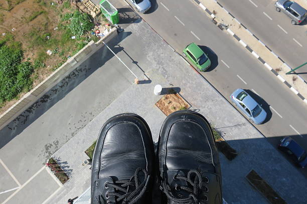 businessman standing On The Edge